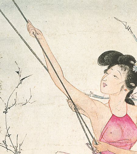 海盐-胡也佛的仕女画和最知名的金瓶梅秘戏图